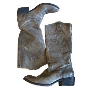 FRYE Carson Pull-On Tall Boots Gray Size 8.5